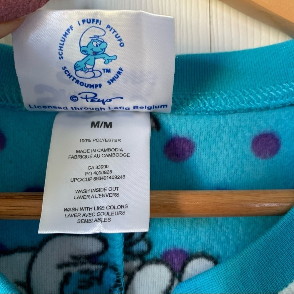 Smurf onesie pyjama size medium - Picture 8 of 8